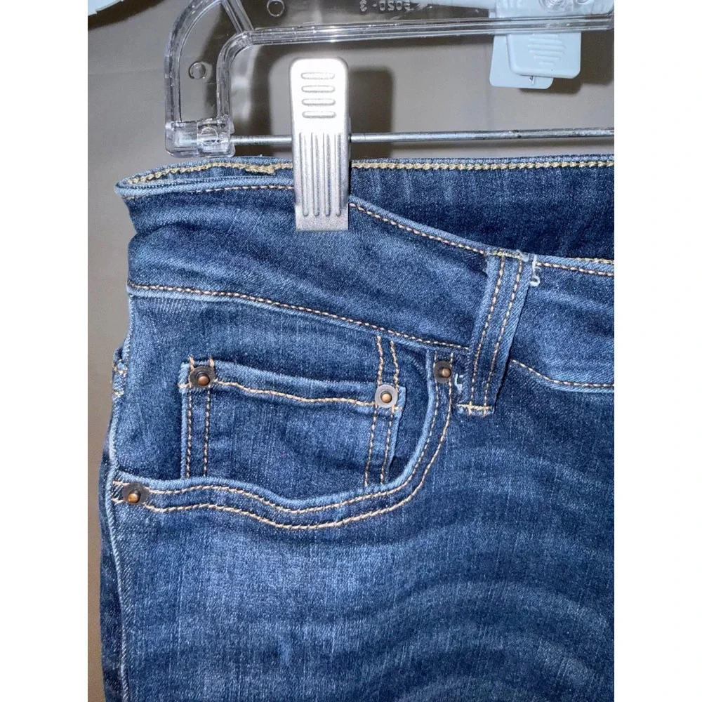 Time and Tru Womens Straight Leg Jeans Dark Wash Stretch Denim Size 8 - Picture 5 of 5